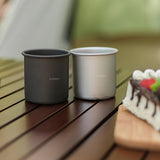 250ml Camping Water Cup Tea Cup Outdoor Coffee Mug Aluminum Alloy Water Mug for Outdoor Camping Hiking Backpacking Picnic