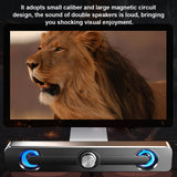 Computer Speaker USB Wired Powerful  Bar Stereo Subwoofer Bass Speaker Surround Sound Box for PC Laptop Phone Tablet MP3 MP4