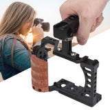 Aluminum Alloy Camera Video Shooting Protective Cage Kit with Handle Grip for Sony A7C