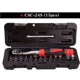 1/4"2-24Nm Torque Wrench Professional  Bicycle Bike Torque Wrench Allen Key Tool Socket Spanner Set Kit Cycling Hand Tool Set