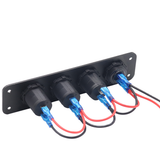 1 Set USB Charging Multi-purpose Durable Combined Switch Panel Voltmeter Panel Power Panel