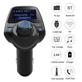 Universal 5V 2.1A,T11 Car LCD Bluetooth MP3 Player Hands-free Dual USB Charger For iPhone 11 Pro 7 8 Plus Mobile Phone Adapter