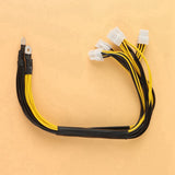 8Pcs 5X PCI-E PCIe 6Pin GPU Graphics Card Splitter Power Cable for Bitmain Antminer APW3+/APW3++/APW7 PSU Power Supply