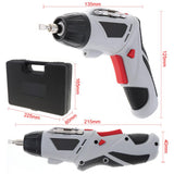 48pcs/set 4.8V Mini 220rpm 110 / 220V Rechargeable Electric Screwdriver LED Light for Household DIY Tool