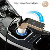 1pc Car Kit Bluetooth Handsfree FM Transmitter Cigarette Lighter Type Radio MP3 Player USB Charger Car Automobile Accessories