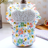 Lace Floral Dog Dress Summer Pet Clothes Cat Skirt Yorkshire Pomeranian Shih Tzu maltese Schnauzer Clothing Female Dog Costumes