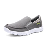 Mens Slip On Canvas Shoes Deck Shoes Casual Comfort Lightweight Loafer Flat Outdoor Sneakers