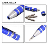 8 In 1 Mini Precision Pen Screwdriver Gadgets Screw Driver Hand Repair Tools Kit for Cell Phone Precision Screwdriver Set Pen