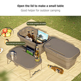 Multifunctional Folding Bucket Camping Basket Portable Outdoor Travel Beach BBQ Picnic Basket Food Fruit Water Car Storage Box