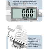 Electronic Caliper Large Screen HD Digital 0-150mm Precise Measurement Carbon Fiber Waterproof Micrometer Measuring Tools