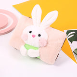 The New Double-insert Charging Hot Water Bottle Warm Waist Warm Hand Treasure Cartoon Cute Warm Water Bag Cute Rabbit Warm Baby
