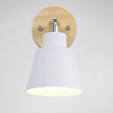 Nordic Wooden Wall Lamp Bedside Wall Lamp Sconce Wall Light for Bedroom Corridor with Zip Switch Freely Rotatable