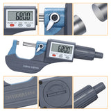 0-25mm Spiral High Precision Digital Outside Micrometer Accuracy 0.001mm Electronic LCD Display In/mm Micro Meter Measuring Tool