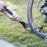 120PSI Mini Bike Pump Bicycle Pump Bicycle Air Pump Fits for Presta Schrader Valve Manual Changing High Pressure Pump inflator