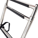 3 Step Stainless Steel Telescoping Boat Ladder Swim Step 3 Step Ladders for Marine Boat Yacht Swimming Pool
