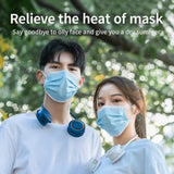 WS31 Neck Fan Storage Folding Fan With 360 ° Adjustable Universal Hose Noise Free Operation Neck Fan