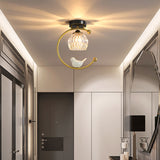 Lampara techo Nordic G9 LED Ceiling Lamp Modern Simple Bird Balcony Corridor Aisle Hanglampen Crystal Light Fixtures