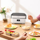 220V Electric Hot Pot Rice Cooker Portable Mini 2 Layer Lunch Heating Box Multi Cooker With 4 Cylinder Inner EU/AU/UK/US Plug
