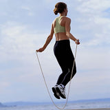 Bearing Skip Rope Adjustable MMA Boxing Skipping Sport Jump Ropes Workout Fitness Equipment with Thickened Anti-slip Foam Black