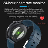 Smart Watch E80 Men Women Temperature Measurement IP68 Waterproof PPG+ECG Heart Rate Monitor Fitness Tracker Smartwatch
