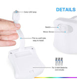 16 color toilet small night light PIR motion sensor toilet light LED bathroom Night light Toilet light is used for bathroom rest