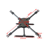 LJI X4 PRO Upgraded 400 / 450 / 500 / 550mm Wheelbase Carbon Fiber 4-Axle Frame Support 2212/2216 Motor for RC Quadcopter Drone