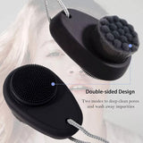 4-8PCS Silicone Face Scrubber Cleaner Brush Soap Bubbles Handheld Facial Cleansing &amp; Exfoliating Brush Soft Bristles Wash Brush