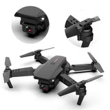 E88 4K HD Dual Camera Drone With 2.4G 6-Axis Gimbal Stabilizer RC Quadcopter WiFi FPV Foldable Drone  APP Connection