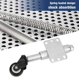2inch PU Gate Wheel Spring Loaded Swivel Caster Heavy Duty 110lbs Load Capacity Spring Loaded Wheel For Door Furniture