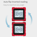 Dual Laser Digital Inclinometer MINI Angle Gauge 4*90 ° Inclinometer Magnetics Bottom Angle Slope Absolute Relative Measurement