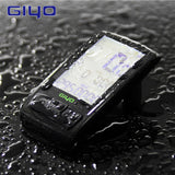 GIYO Bike Computer Backlight LCD Automatic Display Waterproof Wireless Bluetooth Bike Speedometer and Odometer