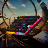 87 Keys Gaming Wired Mechanical Keyboard Blue Switch RGB Backlit Teclado Gamer for PC Laptop