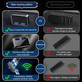 Car USB Docking Station Glove Box Port Output Plug Converter Decoration Interior Accessories for Tesla 2016-2022 Model 3 Model Y