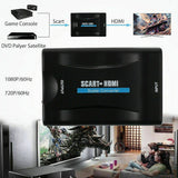 Signal Video Audio Converters Upscale Adapters Receiver HD 1080P SCART to HDMI-compatible for Household Computer Accessories