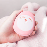 D0AD Portable Mini Electric Hand Warmer Cute Cartoon Animal USB Rechargeable 4000mAh Power Bank Charger Pocket Winter Heater for