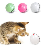 Smart Interactive Cat Toy USB Rechargeable LED Light Rolling Flash Ball Toy Home Pet Dog Cat Interactive Laser Ball Light Toys