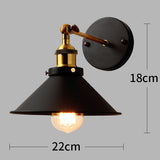 Led Wall Light Retro Loft Industrial Wall Lamp Black E27 Vintage Sconces Wall Lamp Industrial Lighting Fixture Indoor