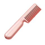 Electric Cordless Hair Straightener And Curling 2 In 1 Dry Comb Mini USB Charging Hot Straightening