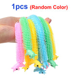 New TPR Flexible Glue Noodle Elastic Force Stress Reliever Toy Vent Antistress Hand Adult Squeeze Sensory Toys For Children Gift