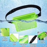 10 Pack Waterproof Pouch With Waist Strap For Phone And Valuables For Swimming Diving Snorkeling Kayaking Beach Pool