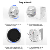 Tuya Wifi Smart Thermostat Digital Temperature Controller APP Control LCD Touch Screen Week Programmable Energy Saving