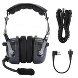 High quality Head Mount Aviation Noise Reduction Headset Racing Noise Canceling Headphone for BAOFENG/Motorola Audifono Metal