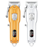 Barber full metal professional hair clipper for men cordless electric hair trimmer beard rechargeable hair cutting machine