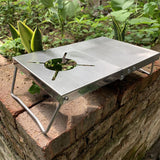 Portable Camping Table  Gas Stove Desk Indoor for Camping Trips