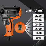 220V 980W Polishing Machine Six Gears Adjustable Speed Electric Car Polisher Waxing Machine Automobile Furniture Polishing Tool