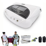 110-220V Detox Foot Bath Arrays Round Stainless Steel Array Aqua Spa Foot Massage Relief Tool Ionic Cleanse Ion Foot massage