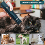 2 IN 1 Pet Nail Grinder with Hair Clipper Portable Rechargeable Painless Paws Grooming Trimming for Dog Cat Pet Product trimmer