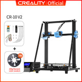CREALITY 3D Upgrade CR-10 V2 Printer Size 300*300*400mm,Silent Mainboard Resume Printing with Mean well Power Supply