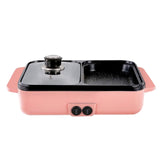 2 In1 Electric Hot Pot Cooker Multifunctional Smokeless Barbecue Electric BBQ Grill Non Stick Plate Barbecue Pan Hot Pot 220V