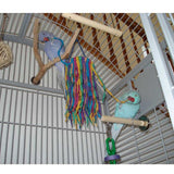 Pet Bird Parrot Toy Colorful Cotton Rope Chewing Bite Hanging Cage Swing Climb Chew Toys For Small Medium Parrot
